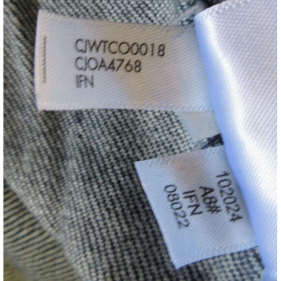 CALVIN KLEIN High Rise Straight Leg Jeans Sz 12  Crop Ankle Dark Blue Denim NWT - Picture 12 of 12